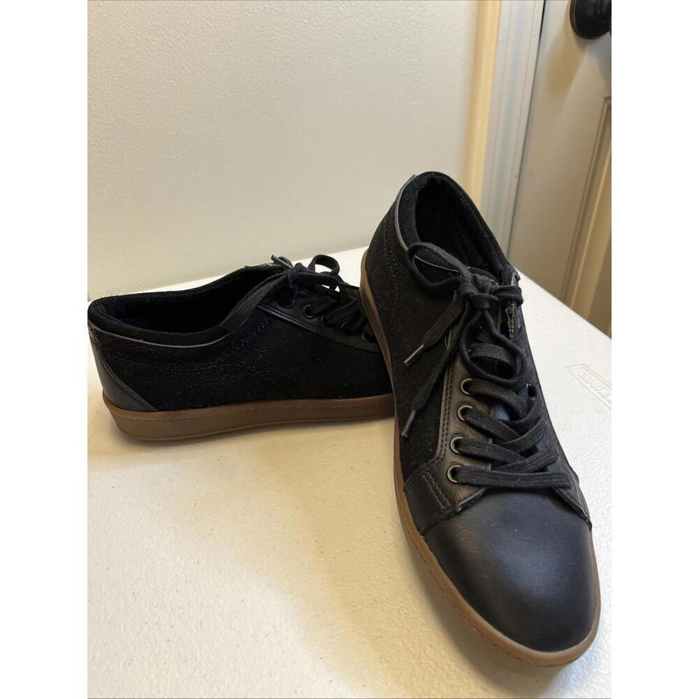 ALDO Casual Two-Tone Black Suede and Faux Leather Premium Loafers Mens Size 9.5